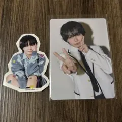 なにわ男子 HARD WORK 大西流星 トレカ フレークシール 2点セット