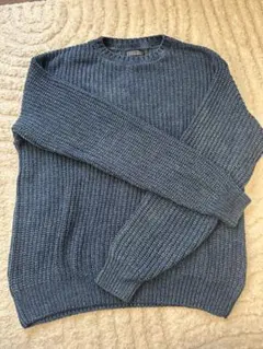 Lands' End メンズ ニットセーター M 綿100% トップス Uネック