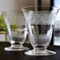 極希少 美品 オールドバカラBACCARATセギュール ポートワイングラス ペア