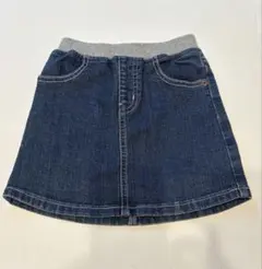 miki house デニムスカート ウエストゴム付き
