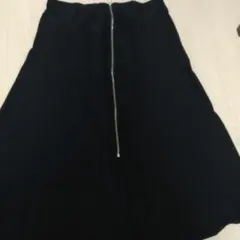 ブラックフレアースカート ジッパー付き 大きいサイズ　５Ｌ