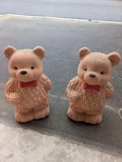 クマの置物 2体セット　【引取可能な方希望】