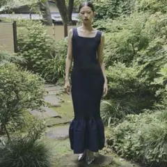 ANDRESD アンドレスドmermaid hem rib knit dress