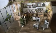 木製ドールハウス✳︎背景ボード✳︎ミニチュア✳︎ハンドメイド