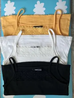 COMME CA ISM キッズキャミソール 3色セット