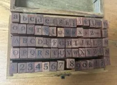 木製印刷スタンプセット