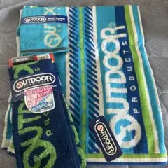 新品OUTDOOR まとめ売り3点 スポーツタオルマフラータオルタオルハンカチのサムネイル