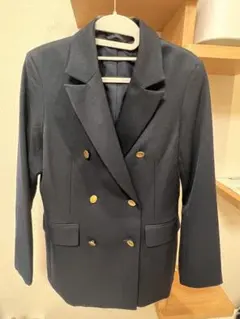 GU ネイビー ダブルブレストジャケット Sサイズ