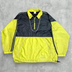 90s adidas ハーフジップ プルオーバー ナイロンジャケット