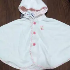 【未使用】MIKIHOUSE ポンチョ 花柄