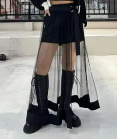 PAGEBOY マルチWAYチュールスカート ブラックのサムネイル