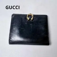 BR101 GUCCI グッチ ヴィンテージ Wホック 二つ折り財布 GUCCI