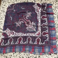 ETRO ペイズリー柄 シルクシフォン　スカーフストール　大判140×140