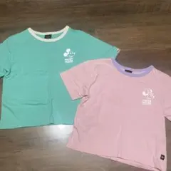 baby doll ミッキーミニー Tシャツ 男女双子 100 110