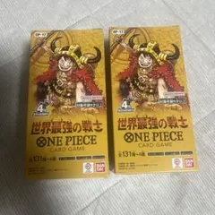 OP-17 世界最強の戦士 2BOX 48パック(テープカット品) - メルカリ