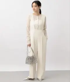 Apart by LOWRYS アイボリー サロペット フォーマル