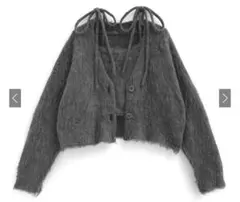 GRL キャミソール×カーディガンシャギーニットアンサンブル pm502