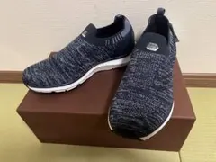 新品・未使用品　MOONSTAR スリッポン ニットスニーカー ネイビー 新品