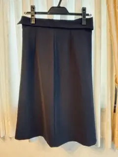 COUP DF CHANCE 膝丈スカート(ネイビー)