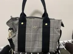 最終値下げ‼️Lee グレー系チェック バッグ