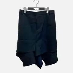 sacai 24SS Suiting Skirt 黒 トープ　ペプラム　スカートのサムネイル