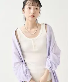 フリークスストア ワッフルタンクトップ　ホワイト