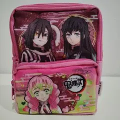 鬼滅の刃　カラビナ付き　ミニリュック　ポーチ　伊黒小芭内　時透無一郎　甘露寺蜜璃