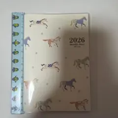 ナカバヤシ 2026年 月間ダイアリー A6 手帳 馬のサムネイル