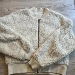 UNIQLO アイボリー ボアジャケット S