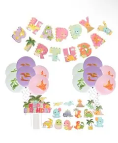 誕生日パーティー　装飾セット　バルーンセット　恐竜　パーティー　誕生日