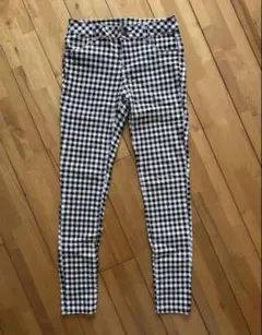 スキニ　ギンガムチェックパンツ