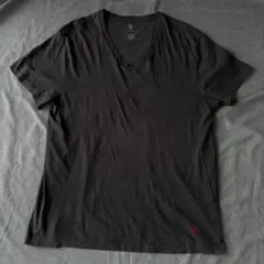 US POLO BLACK V NECK TEE SHIRT L Y2Kのサムネイル