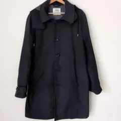 【最終値下げ】ikka メンズ トレンチコート フード付き ネイビー