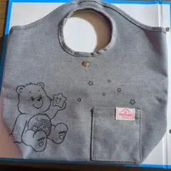 Care Bears ケアベア シンプルトートバッグ 灰色