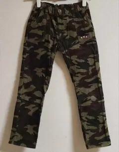 美品 ミキハウスMIKI HOUSE ダブルB 迷彩柄 コーデュロイパンツ130