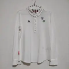 le coq sportif　ルコック　ホワイト 長袖ポロシャツ