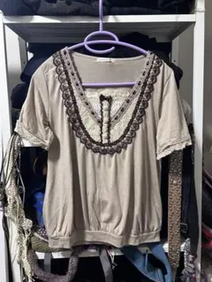R*0様 itimi ベージュ 半袖Tシャツのサムネイル