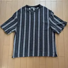 ZARA ストライプ ニット カットソー Mサイズのサムネイル