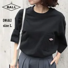 新品BALLヘビーウェイト天竺TeeユニセックスイタリアンカジュアルメーカーL