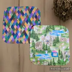 ユキエモンハンカチ　2枚セット　10