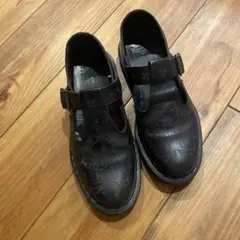 Dr. Martens Tストラップシューズ スカル バラ
