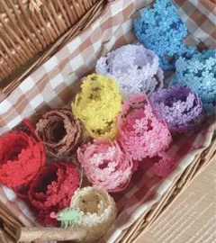 花びらモチーフレース ケミカルレース 全15色＊1m 飾り付け 縫い付け 手芸