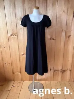 アニエスベー/agnes b./ワンピース/コットン/1/ブラック/日本製