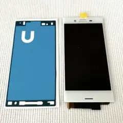 Xperia X Compact SO-02Jホワイト画面割れ交換用ガラス純正