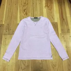 聖様 専用 バーバリーブラックレーベル ストレッチ 裏地ボーダー柄 ロンT 2