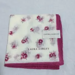 【新品未使用】　LAURA ASHLEY 花柄ハンカチ