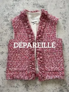 DÉPAREILLÉ デパリエ ツイード フリンジ ジレ DÉPAREILLÉ デパリエ ツイード フリンジ ジレ
