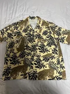 ✨即購入OK・送料無料✨トラ柄 半袖アロハシャツ L