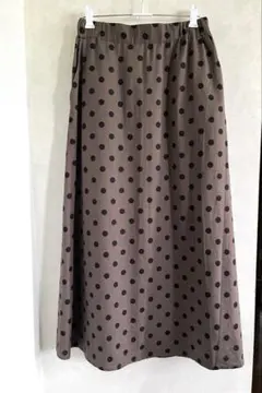 UNITED ARROWS green label フレアスカート ドット柄