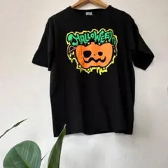 Canbase ハロウィン Tシャツ かぼちゃ ブラック L